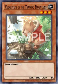 Vernusylph of the Thawing Mountains, Yu-Gi-Oh! card, EARTH