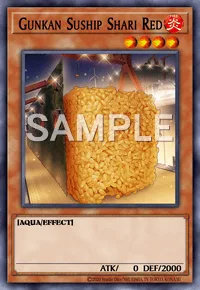 Gunkan Suship Shari Red, Yu-Gi-Oh! card, FIRE