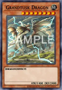 Grandtusk Dragon, Yu-Gi-Oh! card, EARTH