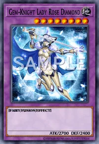 Gem-Knight Lady Rose Diamond, Yu-Gi-Oh! card, EARTH