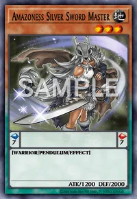 Amazoness Silver Sword Master, Yu-Gi-Oh! card, EARTH