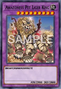 Amazoness Pet Liger King, Yu-Gi-Oh! card, EARTH