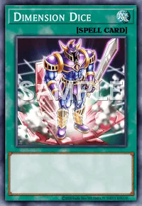 Dimension Dice, Yu-Gi-Oh! card, SPELL
