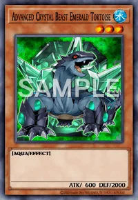 Advanced Crystal Beast Emerald Tortoise, Yu-Gi-Oh! card, WATER
