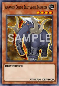 Advanced Crystal Beast Amber Mammoth, Yu-Gi-Oh! card, EARTH