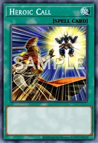 Heroic Call, Yu-Gi-Oh! card, SPELL