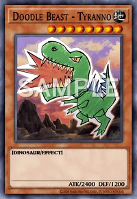 Doodle Beast - Tyranno, Yu-Gi-Oh! card, EARTH