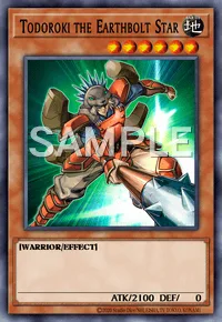 Todoroki the Earthbolt Star, Yu-Gi-Oh! card, EARTH