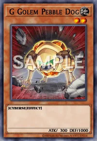 G Golem Pebble Dog, Yu-Gi-Oh! card, EARTH