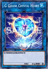 G Golem Crystal Heart, Yu-Gi-Oh! card, WATER