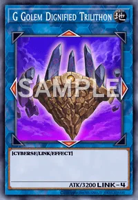 G Golem Dignified Trilithon, Yu-Gi-Oh! card, EARTH