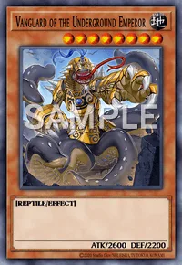 Vanguard of the Underground Emperor, Yu-Gi-Oh! card, EARTH