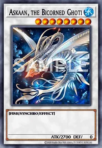 Askaan, the Bicorned Ghoti, Yu-Gi-Oh! card, WATER