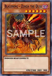 Blackwing - Zonda the Dusk, Yu-Gi-Oh! card, DARK