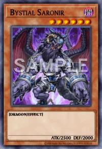 Bystial Saronir, Yu-Gi-Oh! card, DARK