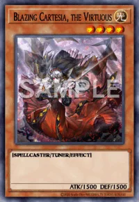 Blazing Cartesia, the Virtuous, Yu-Gi-Oh! card, LIGHT