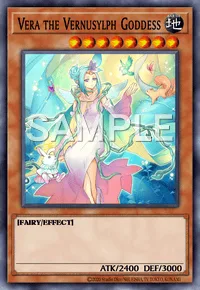 Vera the Vernusylph Goddess, Yu-Gi-Oh! card, EARTH
