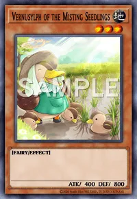 Vernusylph of the Misting Seedlings, Yu-Gi-Oh! card, EARTH
