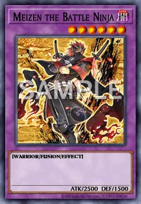 Meizen the Battle Ninja, Yu-Gi-Oh! card, DARK