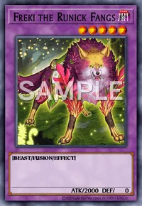 Freki the Runick Fangs, Yu-Gi-Oh! card, DARK
