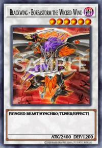 Blackwing - Boreastorm the Wicked Wind, Yu-Gi-Oh! card, DARK