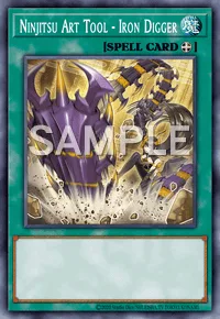 Ninjitsu Art Tool - Iron Digger, Yu-Gi-Oh! card, SPELL