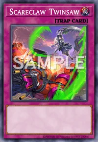 Scareclaw Twinsaw, Yu-Gi-Oh! card, TRAP