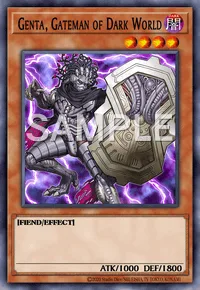 Genta, Gateman of Dark World, Yu-Gi-Oh! card, DARK