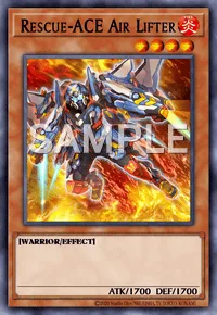 Rescue-ACE Air Lifter, Yu-Gi-Oh! card, FIRE
