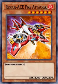 Rescue-ACE Fire Attacker, Yu-Gi-Oh! card, FIRE