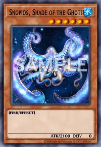 Snopios, Shade of the Ghoti, Yu-Gi-Oh! card, WATER