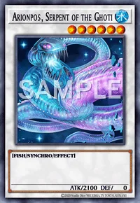 Arionpos, Serpent of the Ghoti, Yu-Gi-Oh! card, WATER