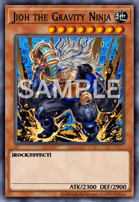 Jioh the Gravity Ninja, Yu-Gi-Oh! card, EARTH