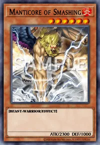 Manticore of Smashing, Yu-Gi-Oh! card, FIRE