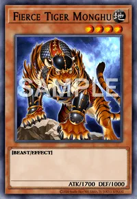 Fierce Tiger Monghu, Yu-Gi-Oh! card, EARTH