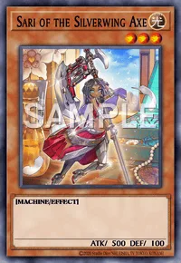 Sari of the Silverwing Axe, Yu-Gi-Oh! card, LIGHT