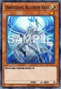 Dimensional Allotrope Varis, Yu-Gi-Oh! card, LIGHT