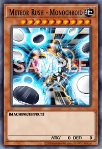 Meteor Rush - Monochroid, Yu-Gi-Oh! card, EARTH
