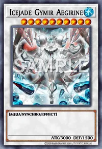 Icejade Gymir Aegirine, Yu-Gi-Oh! card, WATER