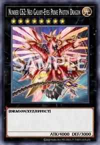 Number C62: Neo Galaxy-Eyes Prime Photon Dragon, Yu-Gi-Oh! card, LIGHT