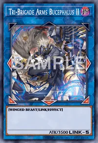 Tri-Brigade Arms Bucephalus II, Yu-Gi-Oh! card, DARK
