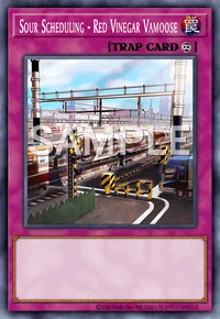 Sour Scheduling - Red Vinegar Vamoose, Yu-Gi-Oh! card, TRAP