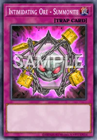 Intimidating Ore - Summonite, Yu-Gi-Oh! card, TRAP