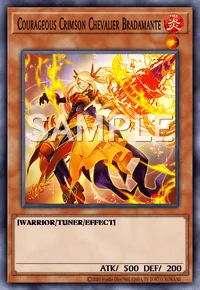 Courageous Crimson Chevalier Bradamante, Yu-Gi-Oh! card, FIRE