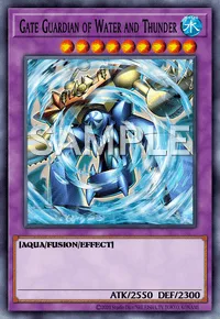 Gate Guardian of Water and Thunder, Yu-Gi-Oh! card, WATER