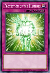 Protection of the Elements, Yu-Gi-Oh! card, TRAP
