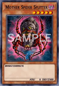 Mother Spider Splitter, Yu-Gi-Oh! card, DARK