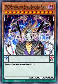 D/D/D/D Super-Dimensional Sovereign Emperor Zero Paradox, Yu-Gi-Oh! card, DARK