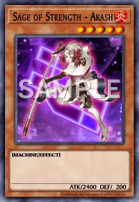 Sage of Strength - Akash, Yu-Gi-Oh! card, FIRE