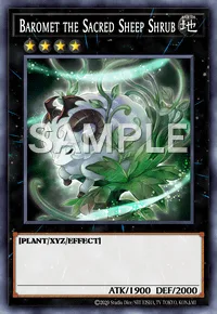 Baromet the Sacred Sheep Shrub, Yu-Gi-Oh! card, EARTH